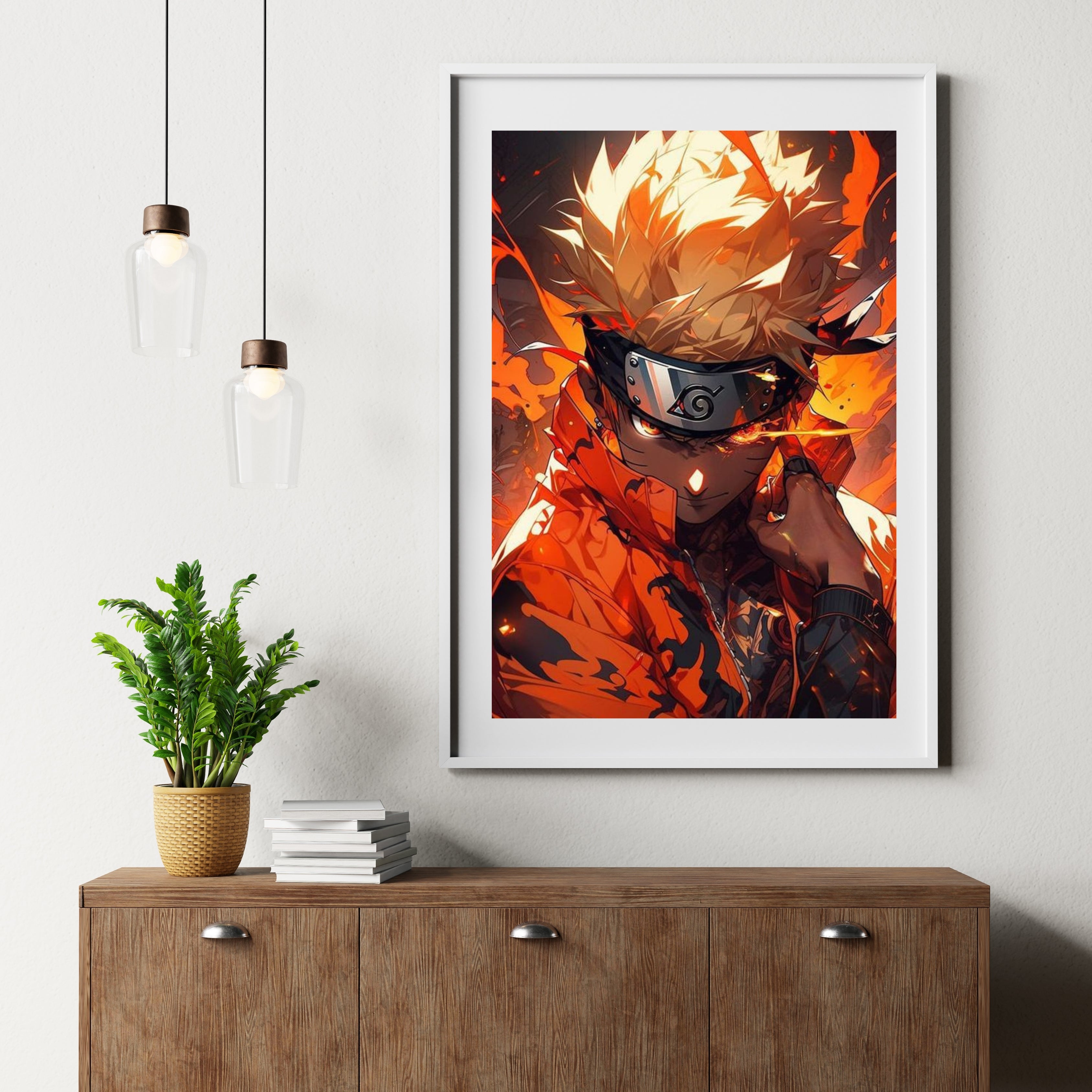 Naruto Uzumaki | Poster Frames HD Metal Print | A4 (12 * 8 inch)