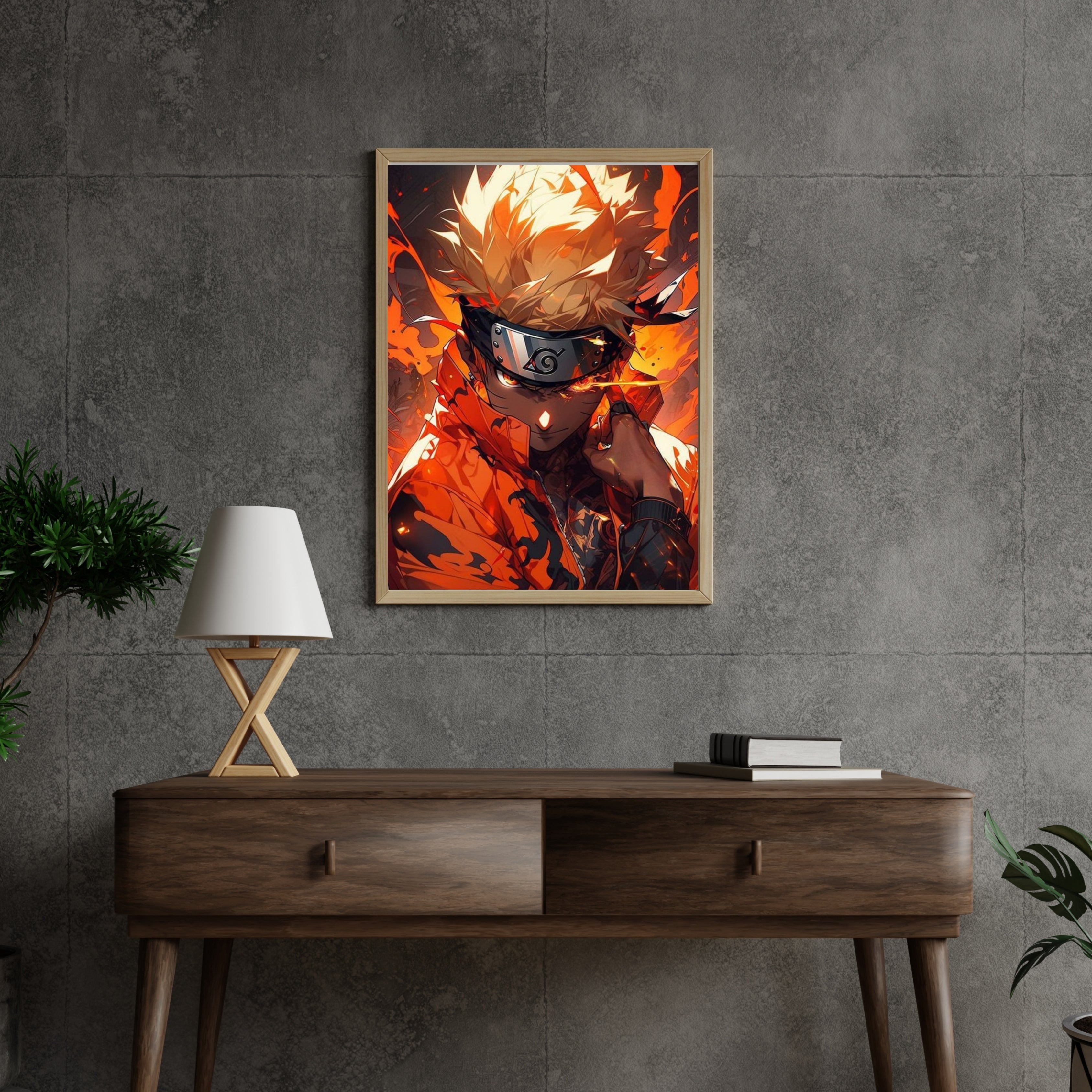 Naruto Uzumaki | Poster Frames HD Metal Print | A4 (12 * 8 inch)