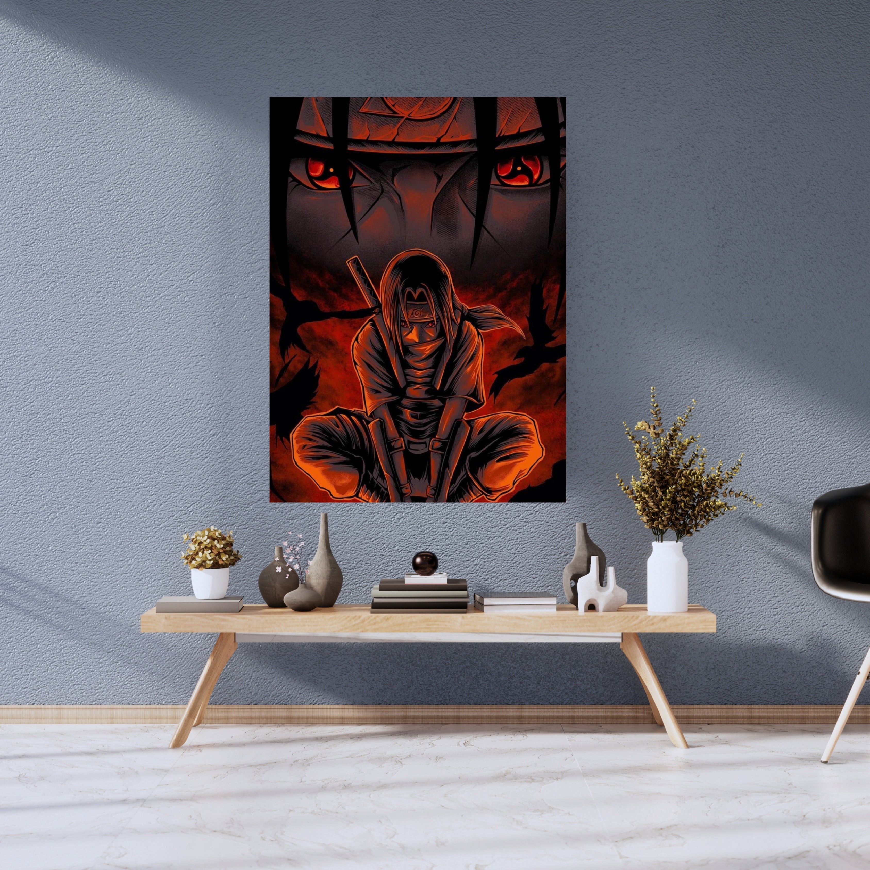 Itachi Uchiha | Poster Frames HD Metal Print | A4 (12 * 8 inch)
