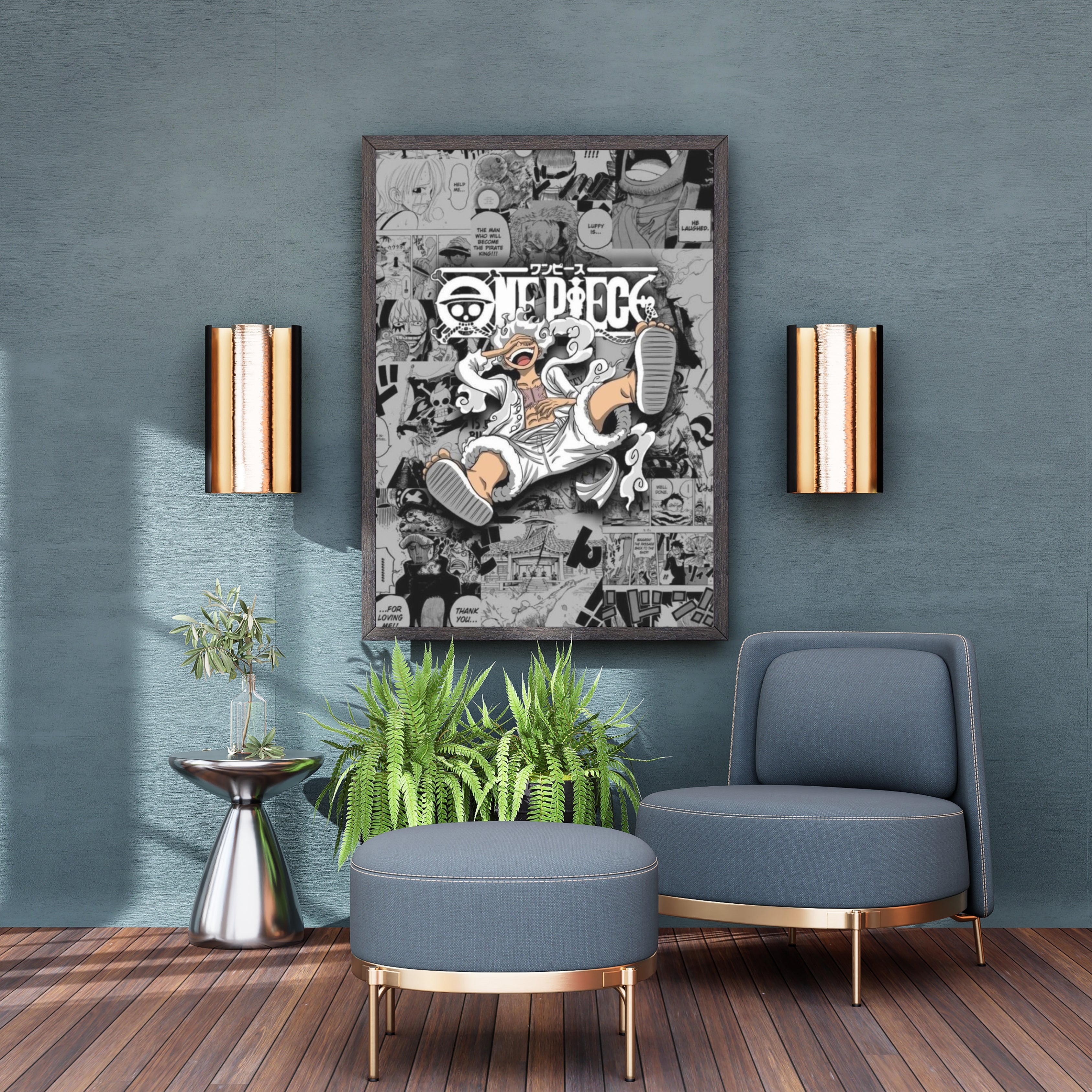 ONE PIECE : MONKEY D. LUFFY | Poster Frames HD Metal Print | (12 * 8 inch)