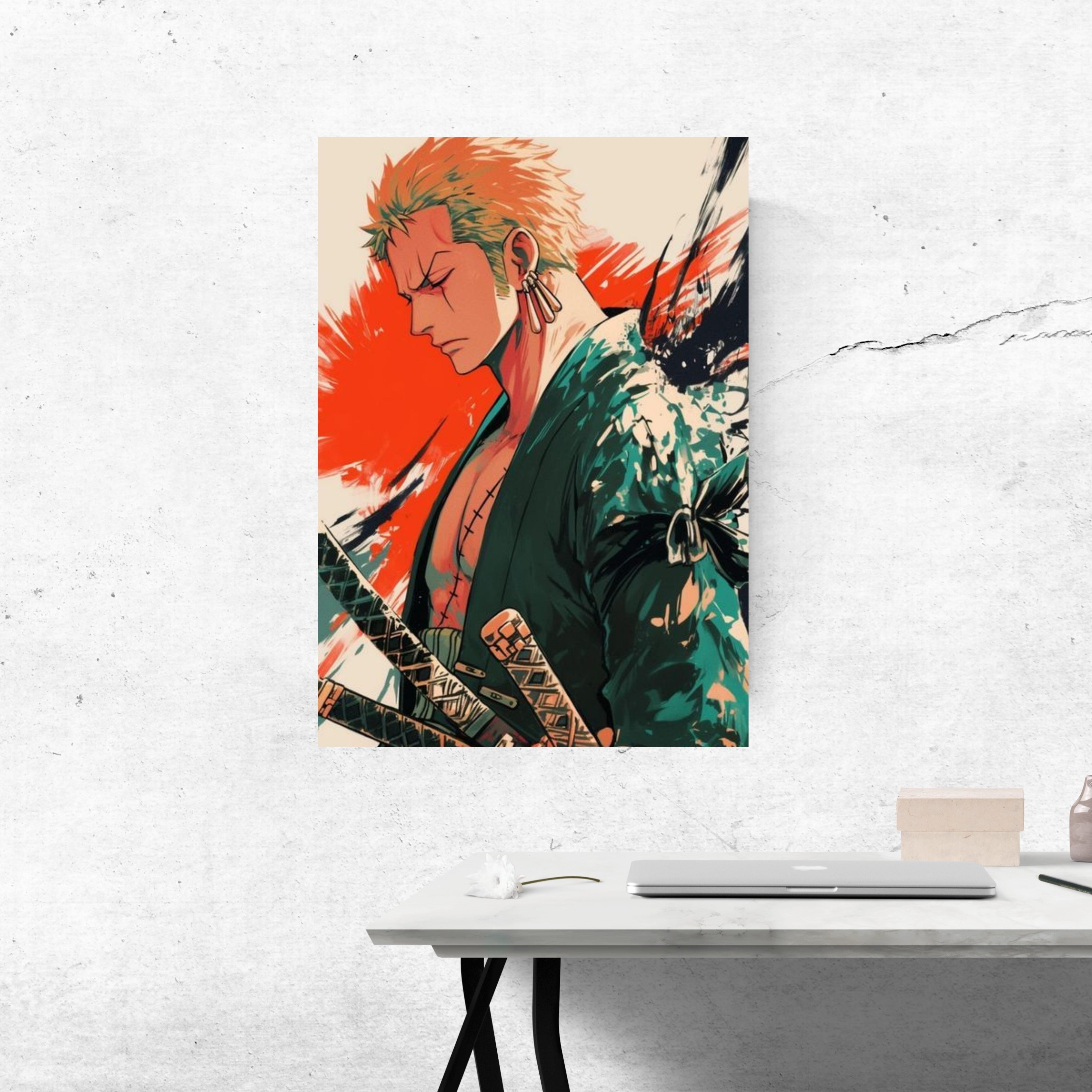Roronoa Zoro | Poster Frames HD Metal Print | A4 (12 * 8 inch)