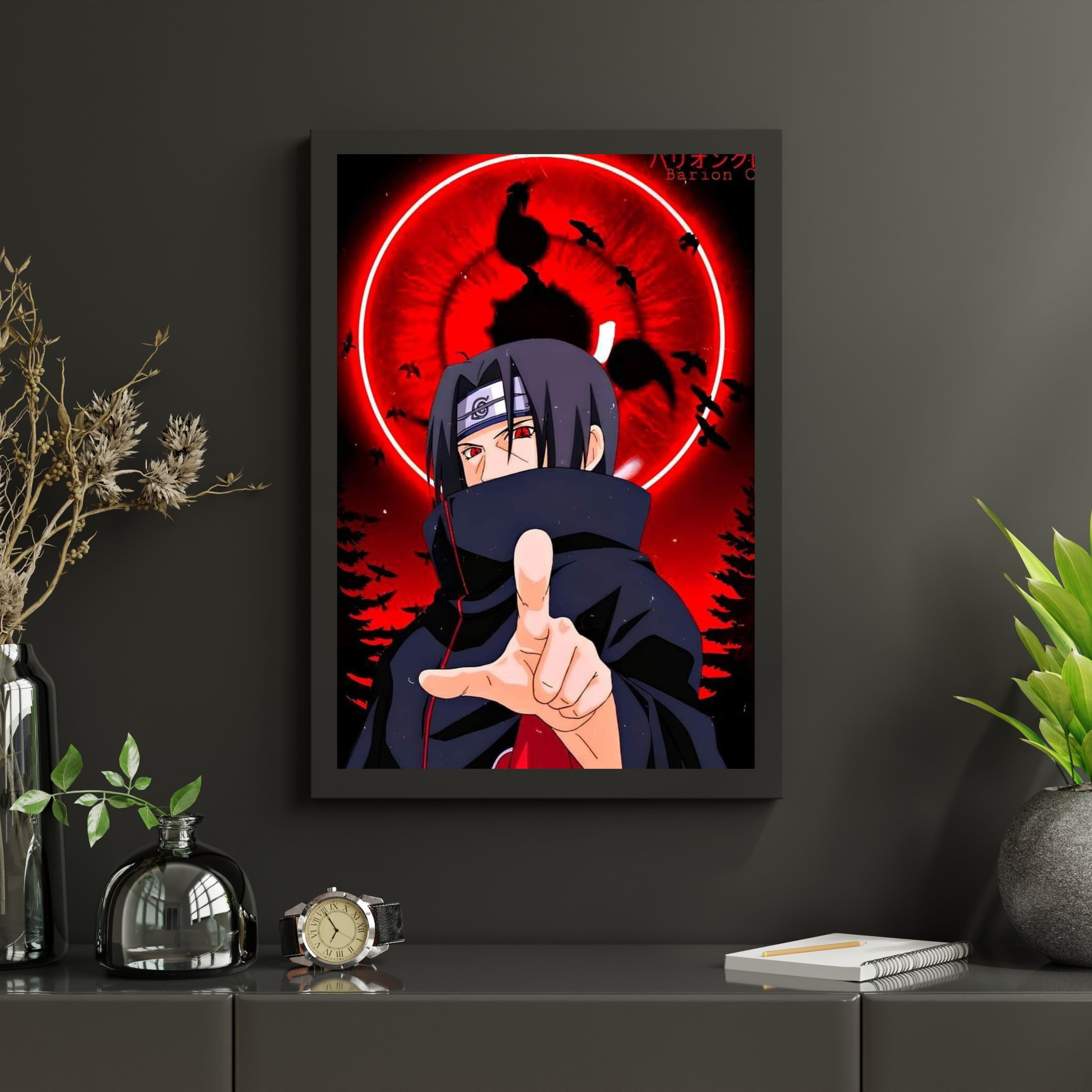 NARUTO ITACHI UCHIHA | Poster Frames HD Metal Print | (12 * 8 inch)