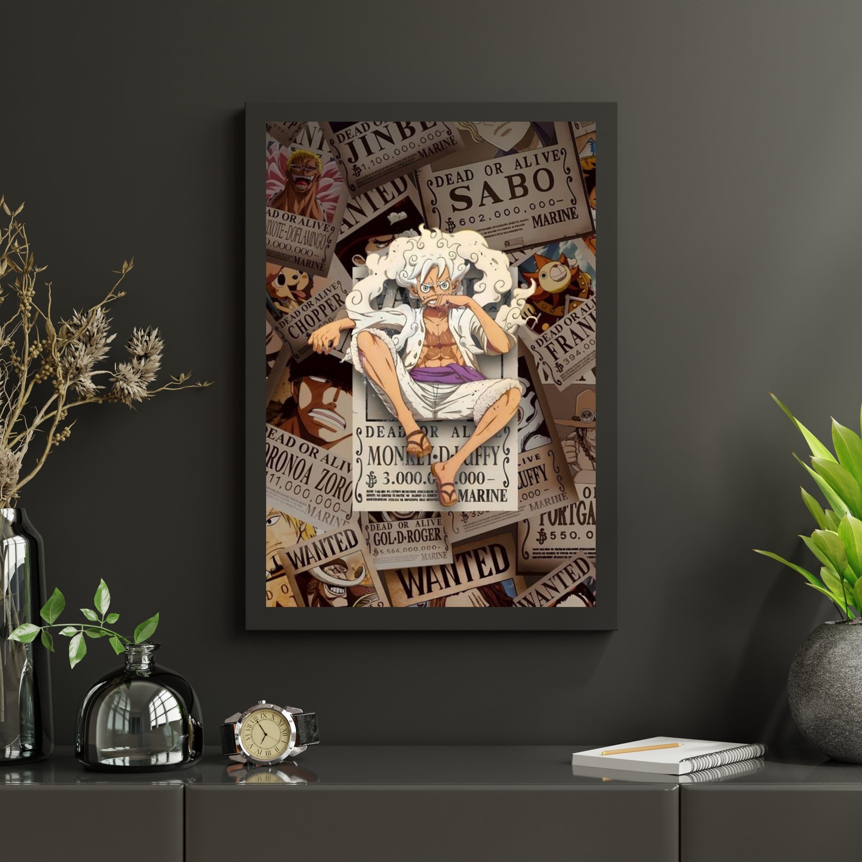 Monkey D. Luffy : | Poster Frames HD Metal Print | A4(12 * 8 inch)