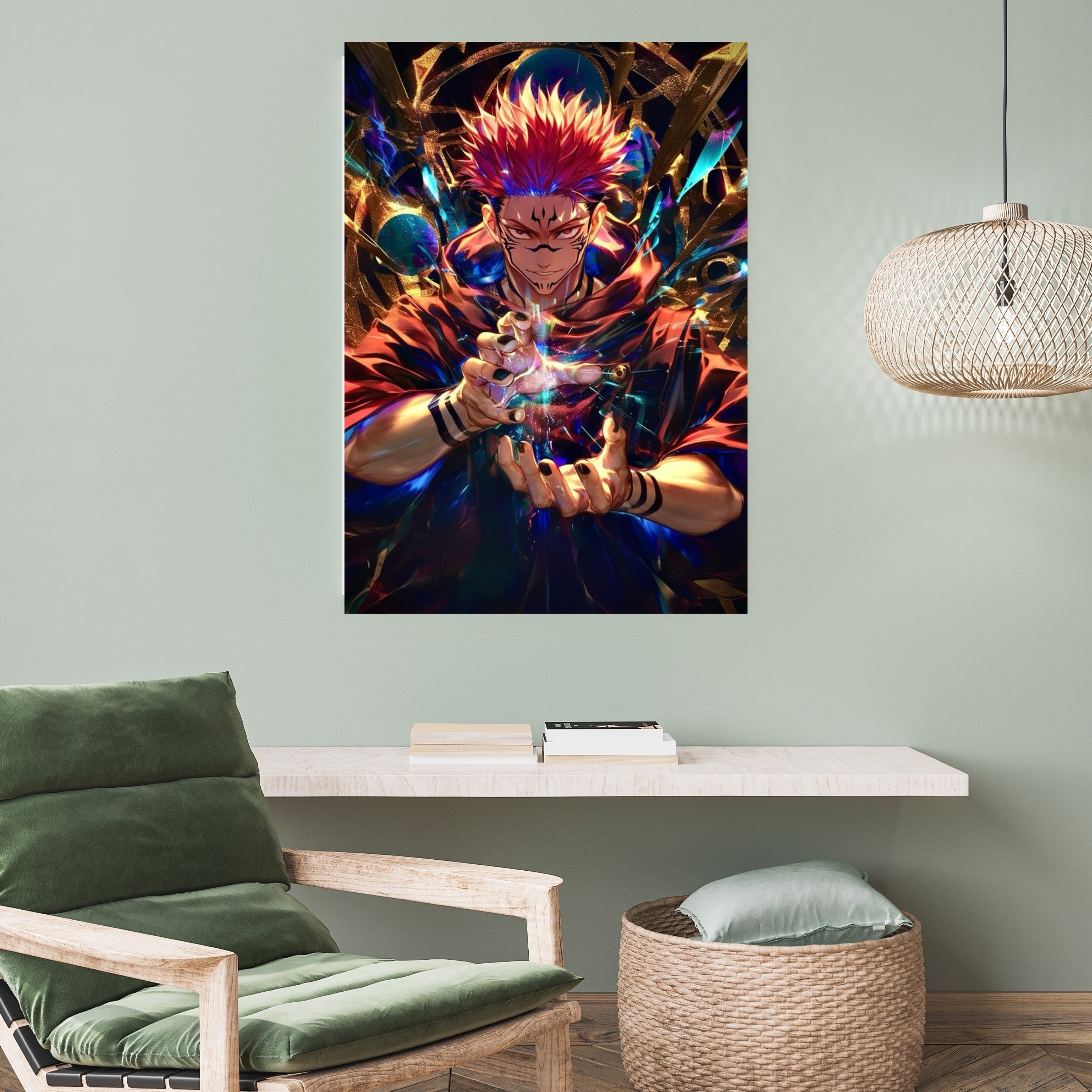 Ryomen Sukuna | Poster Frames HD Metal Print | A4 (12 * 8 inch)