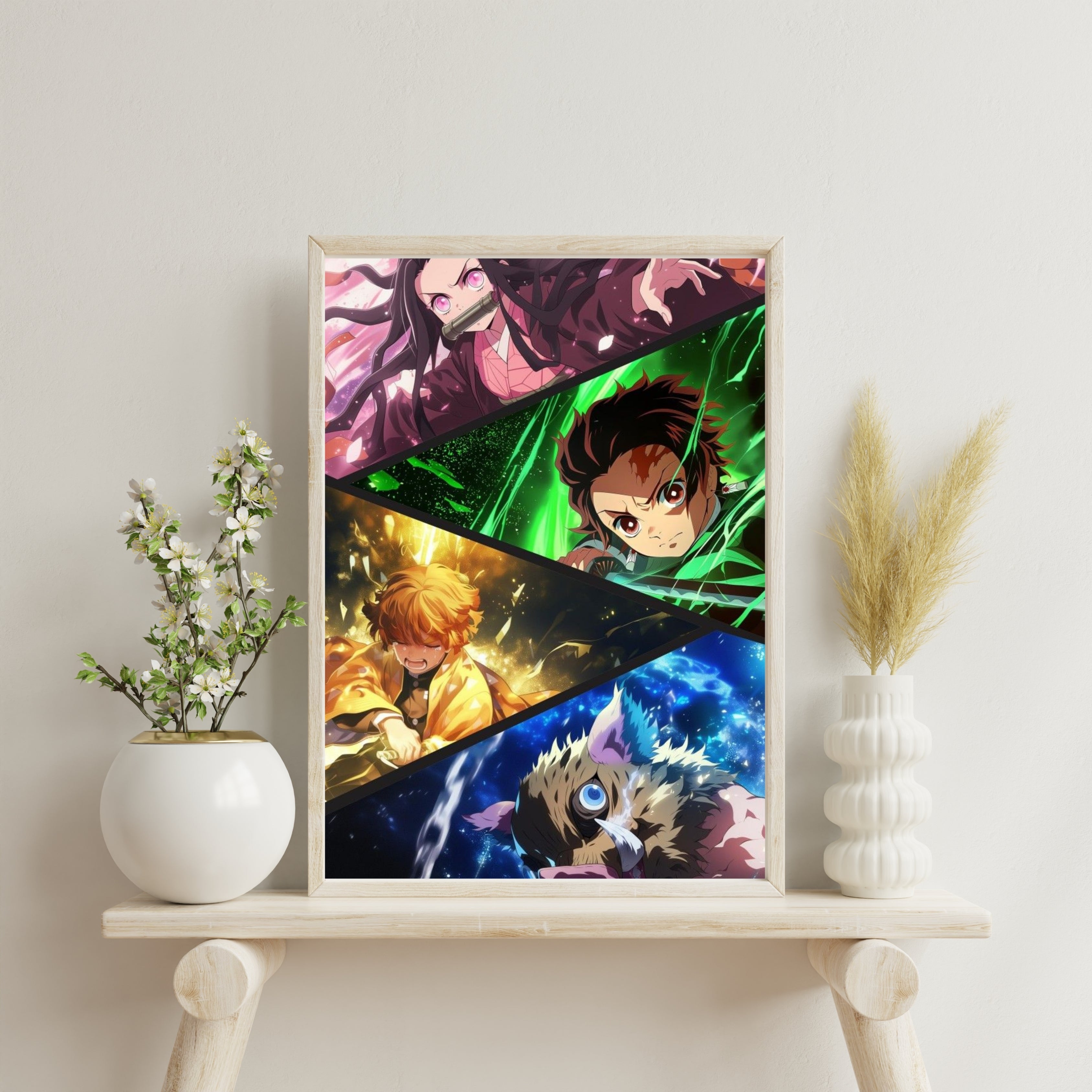 Demon Slayer: Kimetsu no Yaiba | Poster Frames HD Metal Print | A4 (12 * 8 inch)