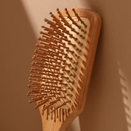 Bamboo Paddle Hairbrush 100% Natural
