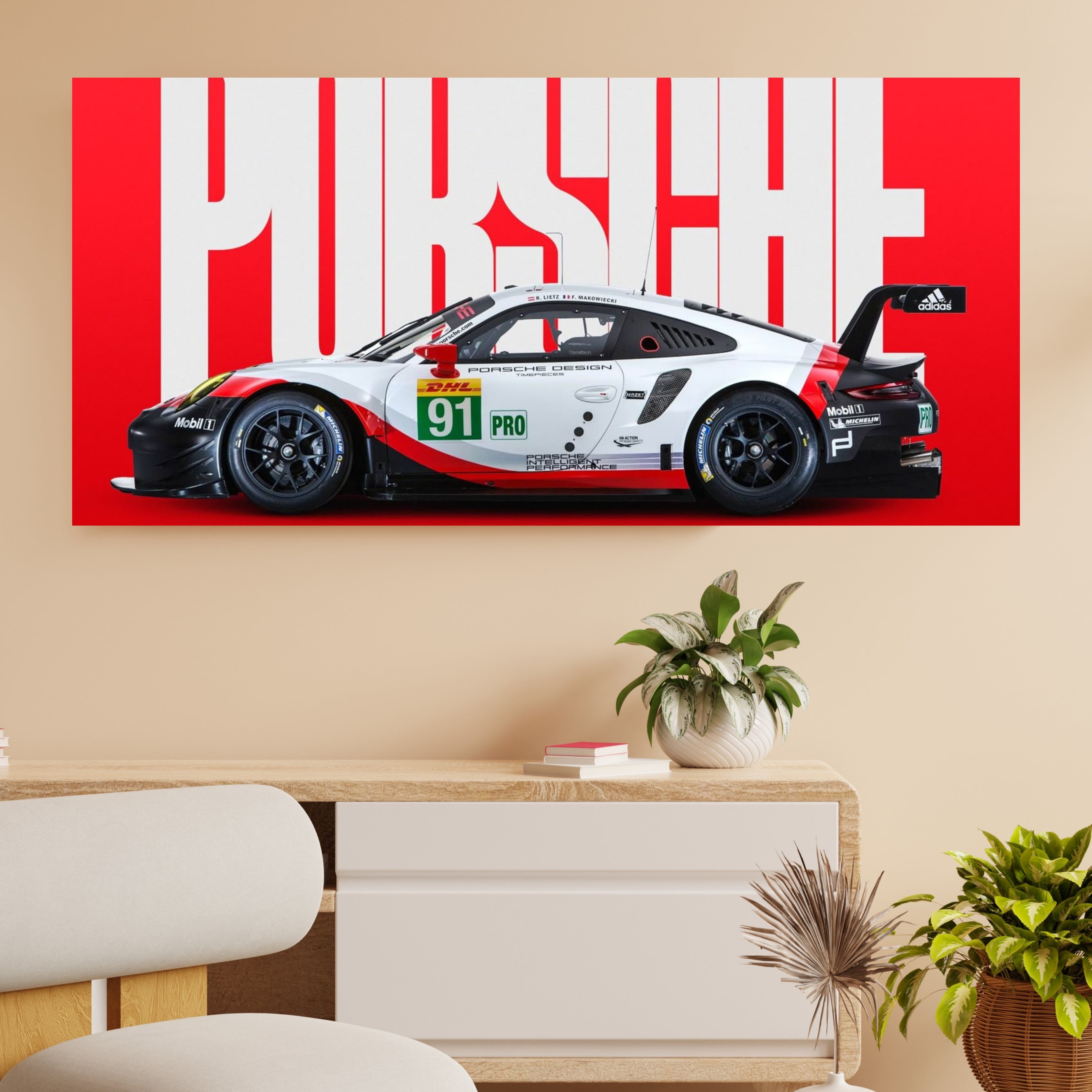 Porsche 911| Poster Frames HD Metal Print |  (24 * 12 inch)