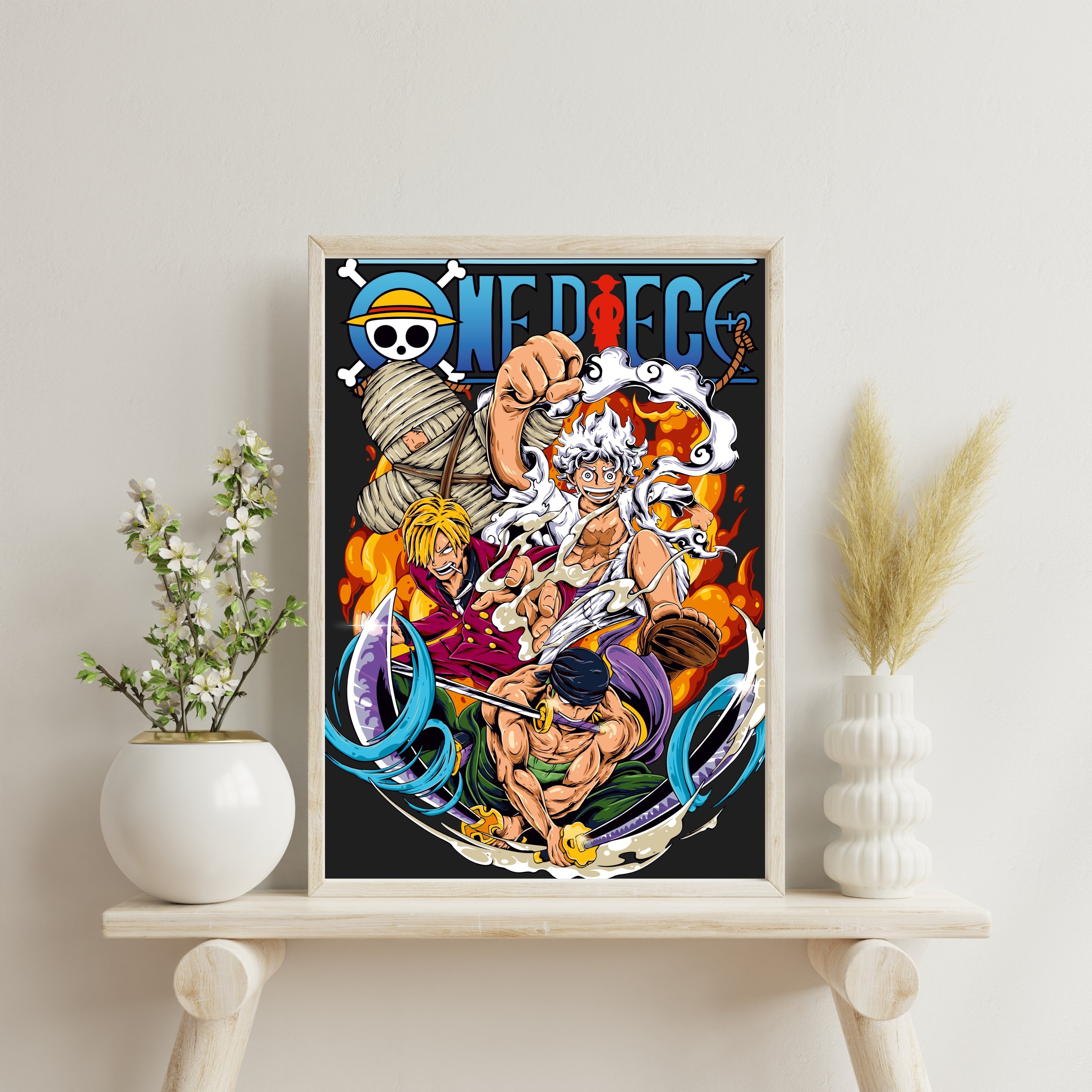 One Piece Anime | Poster Frames HD Metal Print | A4 (12 * 8 inch)