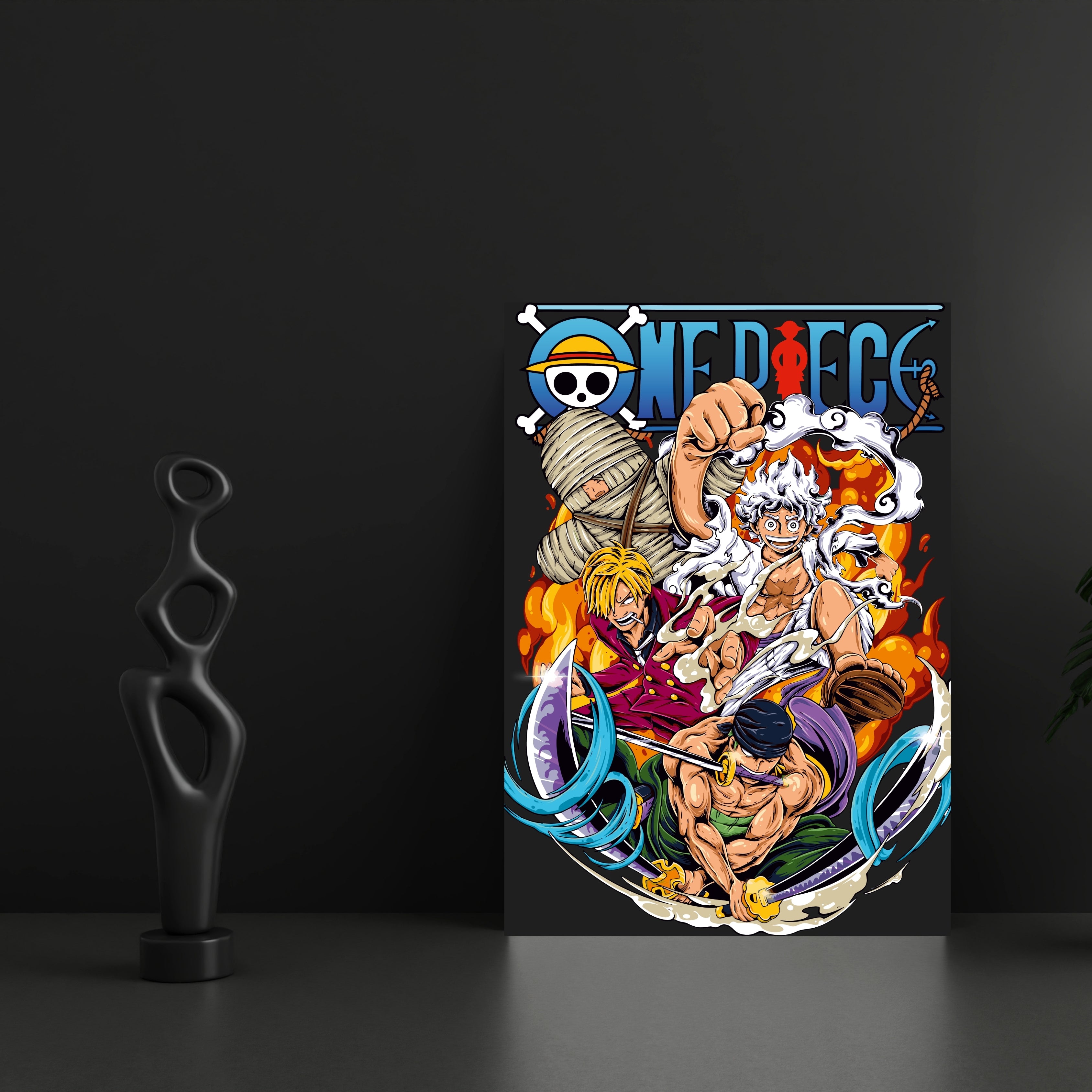 One Piece Anime | Poster Frames HD Metal Print | A4 (12 * 8 inch)