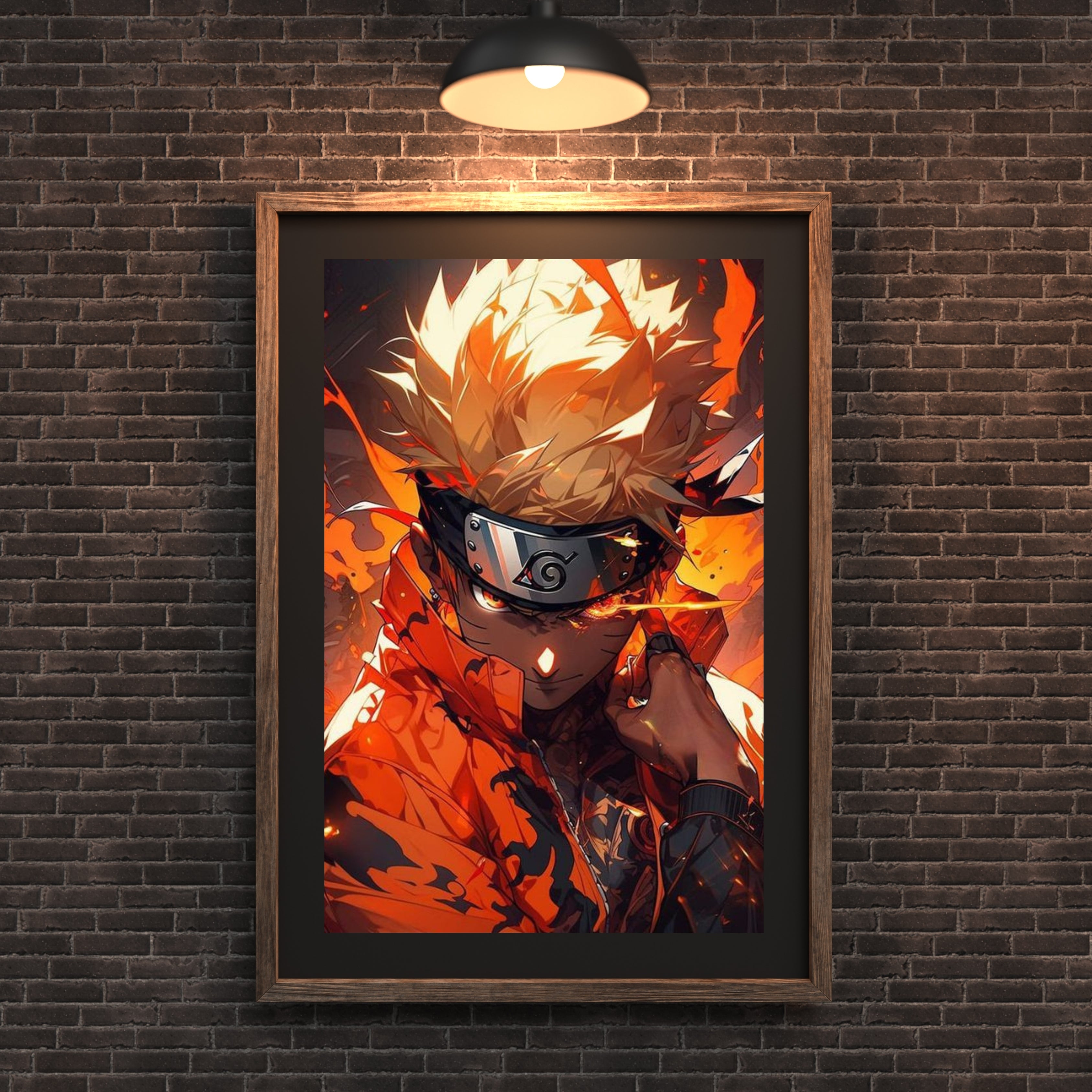 Naruto Uzumaki |  Poster Frames HD Metal Print | A4 (12 * 8 inch)