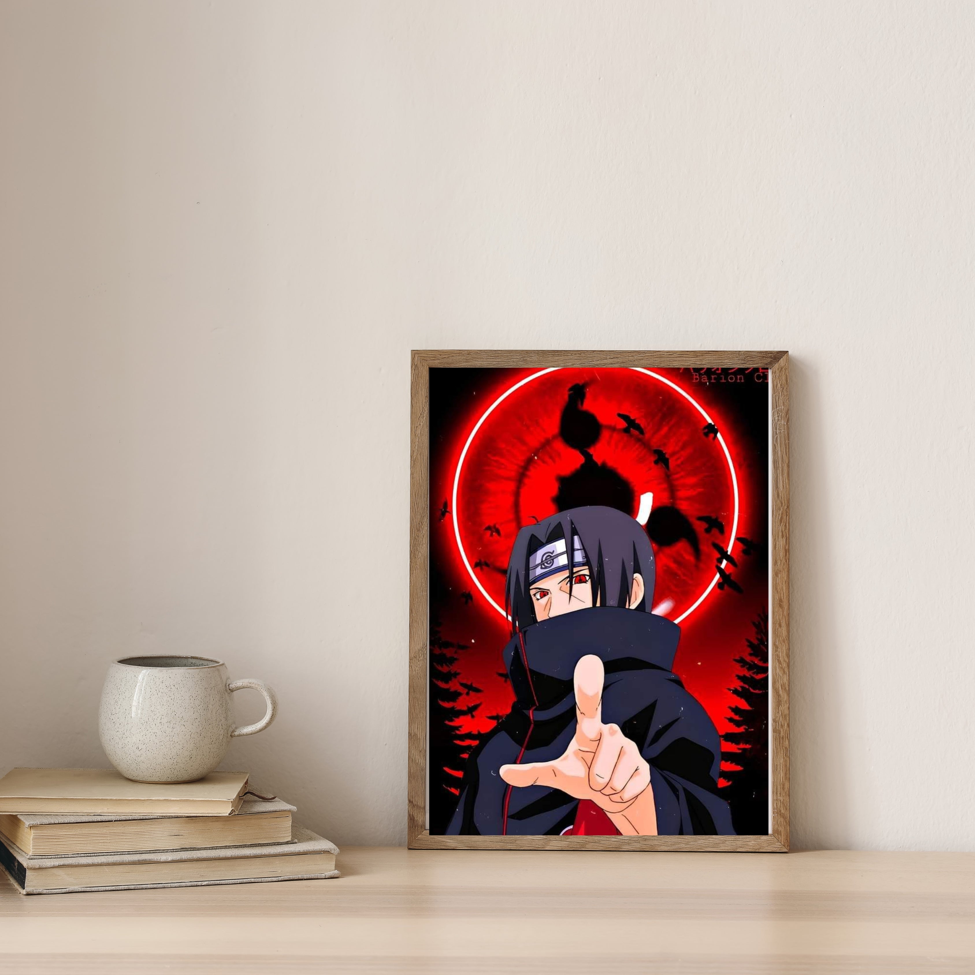 NARUTO ITACHI UCHIHA  |  Poster Frames HD Metal Print | (12 * 8 inch)