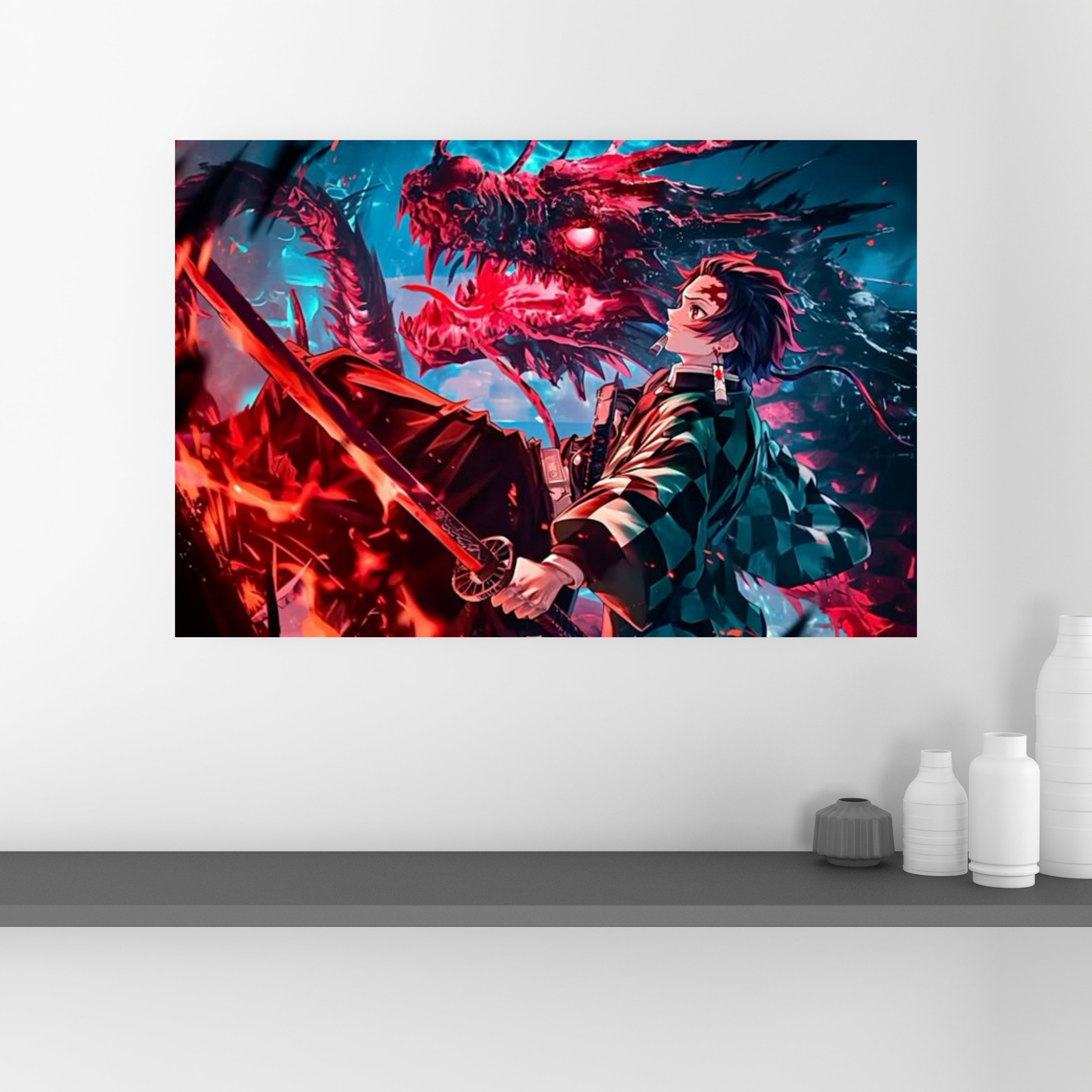 Demon Slayer: Kimetsu no Yaiba Manga series | Poster Frames HD Metal Print | A4 (12 * 8 inch)