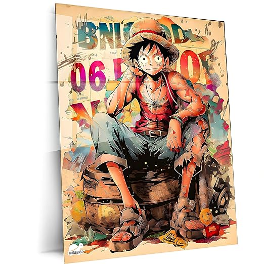 One Piece Anime | Poster Frames HD Metal Print | (12 * 8 inch)